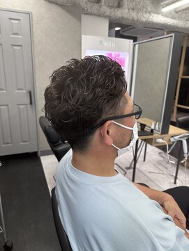 フラミューム 蒲田店(flammeum) ジェルとの相性◎ オールバックパーマ