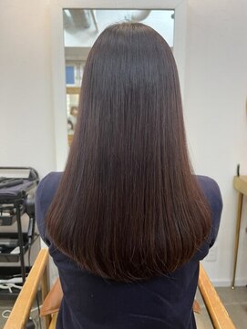 ニューライン 豪徳寺 山下(New-Line) 20代30代ロング　ラベンダーブラウン