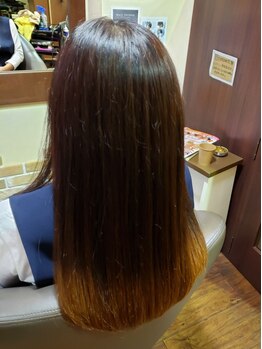 ヘアプレイス コラソン(hair place CORAZON)の写真/《酸性ストレート》自然なストレートヘアで毎日のお手入れも簡単に◎髪質改善でさらに艶感UP♪