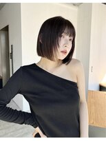 ロンドヴァリー 渋谷店(Lond vallee)&nbsp;☆ハッシュボブ×髪質改善×顔周り×チャコールグレー×レイヤー