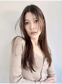 エアストレート/シースルーレイヤー/シルキーベージュ/艶髪