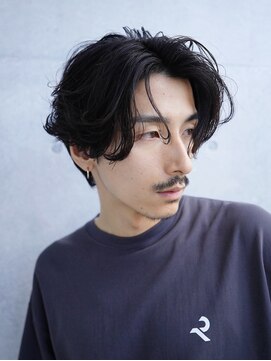 レタッチ バイ フィフス 銀座(RETOUCH by fifth) 銀座フェザーパーマシャドウパーマパーマセンターパートマッシュ