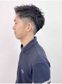 ◯ 清潔感アップ！刈り上げショート×束感スタイル