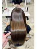 上品な艶感◎大人女性の髪質改善カラー　　大柳
