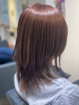 ヘアリゾート ルアーナ エルア(Hair Resort LUANA `elua) 秋カラーおすすめのスモーキーピンク☆中橋
