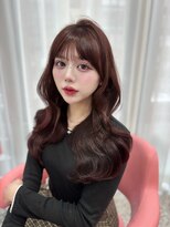 ボタン シブヤ(VOTAN SHIBUYA)&nbsp;カラー/レイヤー/レッド/韓国ヘア/渋谷/顔まわり