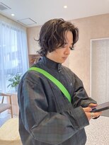 オン キャナルシティ博多前店(on)&nbsp;【哉汰】ウルフボブ/ボブパーマ/メンズボブ/メンズパーマ20代