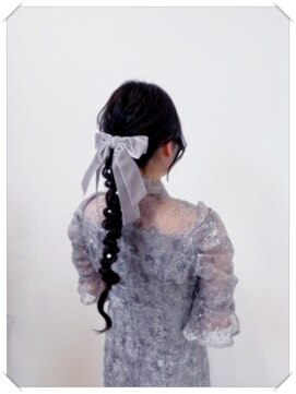 エクラヘアーズボウグループ(eclat hair’s BEAU group) 韓国風ロマンティック玉ねぎ編み