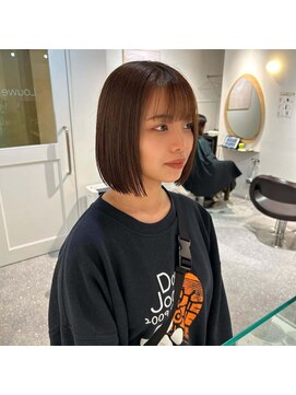 ローウェ 京都四条河原町(Louwe) 切りっぱなしボブ