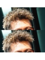 タフ バーバーショップ 大濠店(TOUGH BARBER SHOP)&nbsp;ピンパーマ ツイスト ホワイトメッシュ