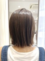 アンベリールフルー(EMBELLIR fleur)&nbsp;結べる大人女性の小慣れ切りっぱなしボブショコラブラウンカラー