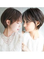 カライングドゥ(ing deux) 大人可愛い20代30代40代黒髪前下がりショートボブ丸みショート◎