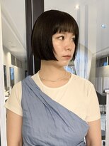 ライン(LINE) ミニボブ/地毛風カラー/髪質改善