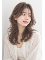 アーダーヘアサロン 森田店(ADER HAIR SALON)&nbsp;柔らかな毛流れのレイヤーミディアム 縮毛矯正