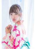 【Neolive plus】ヘアセット#アップ#抜け感#浴衣#お団子#花火#夏