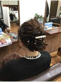 【パーティーヘアセット】編み込みフルアップヘアセット