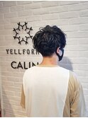 メンズ　ツーブロックショート