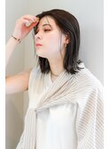 【Arigate山中】うぶ毛バング×大人可愛い切りっぱなしボブ