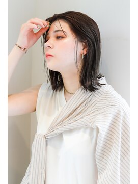 アリゲート ダイカンヤマ(Ari gate daikanyama) 【Arigate山中】うぶ毛バング×大人可愛い切りっぱなしボブ