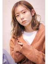 ローリーポーリークラウン(Roly Poly Clown)&nbsp;ミディアムヘア/ミルクティーカラー/ベージュ ◎ 20代30代40代