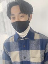 メンズヘアトーキョー(MEN'S HAIR TOKYO)&nbsp;センターパート/黒髪/外ハネ