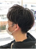 かき上げヘア ニュアンスマッシュ サイドパート 韓国マッシュ
