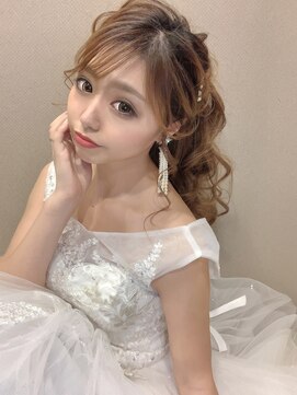 アミカ(Amica) 大人可愛いポニーテールアップスタイル♪結婚式二次会パーティー