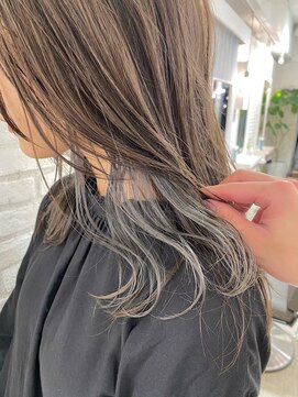 ロンドアベニール 北千住(Lond avenir) ダークアッシュ フェミニン イメチェン