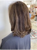 20代30代40代大人かっこいいハイライトブリーチ無造作ミディ