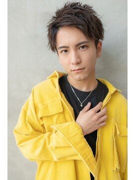 オースティン 登戸向ケ丘遊園(AUSTIN) ツイストパーマ七三オールバックマッシュウルフスリークショート