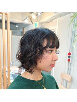 アクセヘアー 町田(acce hair)&nbsp;ボブレイヤーのウェーブパーマ