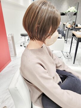 コーゾーギンザ 上野御徒町店(KOZO GINZA) 20代30代40代/ひし形ショートボブ/ベージュ