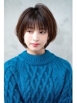 ケアリー 成増(Carelly)&nbsp;大人かわいい前髪セシルカットココアブラウンフリンジウェーブ