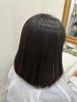 ヘアーカルチャー おゆみ野店(HAIR CULTURE) ミディアムストレート縮毛矯正丸みショートボブ黒髪暗髪