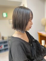 切りっぱなしボブ/外ハネボブ/透明感カラー  渋谷