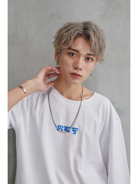 メンズ サロン ドット トウキョウ 町田店(men's salon dot. tokyo) 【小柳裕夢】グレージュ×センターパート