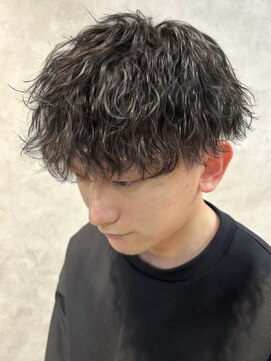 メンズココ 清澄白河店(MENS COCO) ツイストスパイラルパーマメンズパーマ波巻きパーマツーブロック