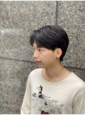 ナチュラルマッシュ/韓国マッシュ/ニュアンスパーマ/メンズ/眉毛
