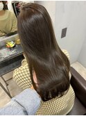 イメチェンハッシュカットフルバング似合わせレッドブラウン