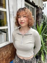 アンドピース and peace 顔周りレイヤーボブパーマ