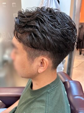 銀座マツナガ 浅草店 ナチュラルパーマ/ビジネス／バーバー/ニュアンス/アップバング