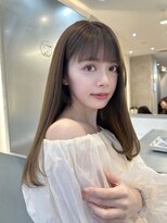 ジーナ 福岡藤崎(Zina)&nbsp;髪質改善＊ワンレンアッシュベージュ＊美髪【Zina藤崎】