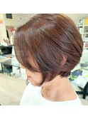 大人め 小顔 コンパクトショート ことりベージュ／越谷／北越谷