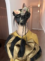 カシェ マエノヘタ(Cashe'e MAENOHETA)&nbsp;周りと差がつく！個性派可愛い成人式ヘアセット