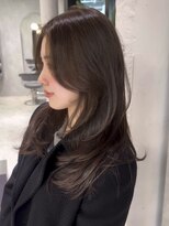 シティ(CITY) かきあげ前髪 ミディアムレイヤー ロングレイヤー