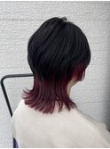 ショートウルフ×インナーカラー