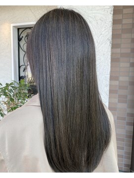 シーン(SCENE) ブルージュ/ブリーチなしカラー/暗めカラー/髪質改善/ロング