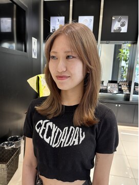 エアー 銀座タワー(AIR) ミルクティーベージュ/ブリーチカラー