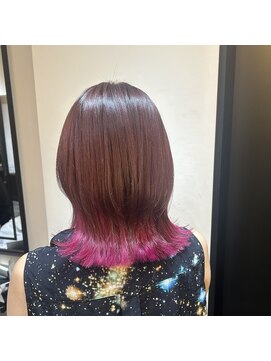 サロンドミルク 溝の口店(salon de MiLK) ピンクインナーカラー