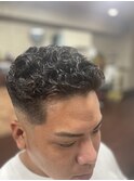 極道パーマ&スキンフェード